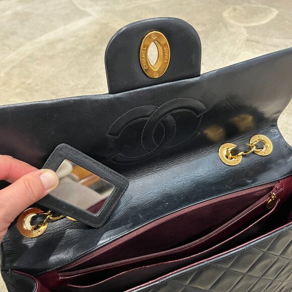 Yes, it is REAL! Chanel Maxi Jumbo XL Flap Purse 14K GOLD - Picture 9 of 11